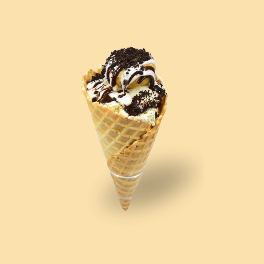 Doughnut Ice Cream Cone – Cookies & Crème from Dapper Doughnut
