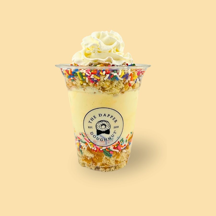 Birthday Cake Parfait from Dapper Doughnut